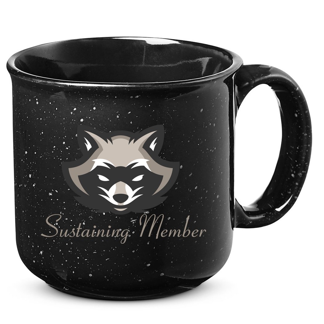 Sustaining Member Funny Raccoon 15oz Campfire Ceramic Mug