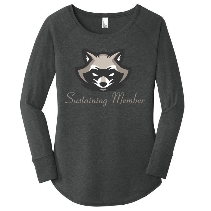 Sustaining Member Funny Raccoon Women's Perfect Tri Tunic Long Sleeve Shirt