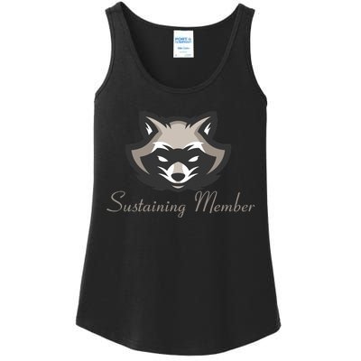 Sustaining Member Funny Raccoon Ladies Essential Tank