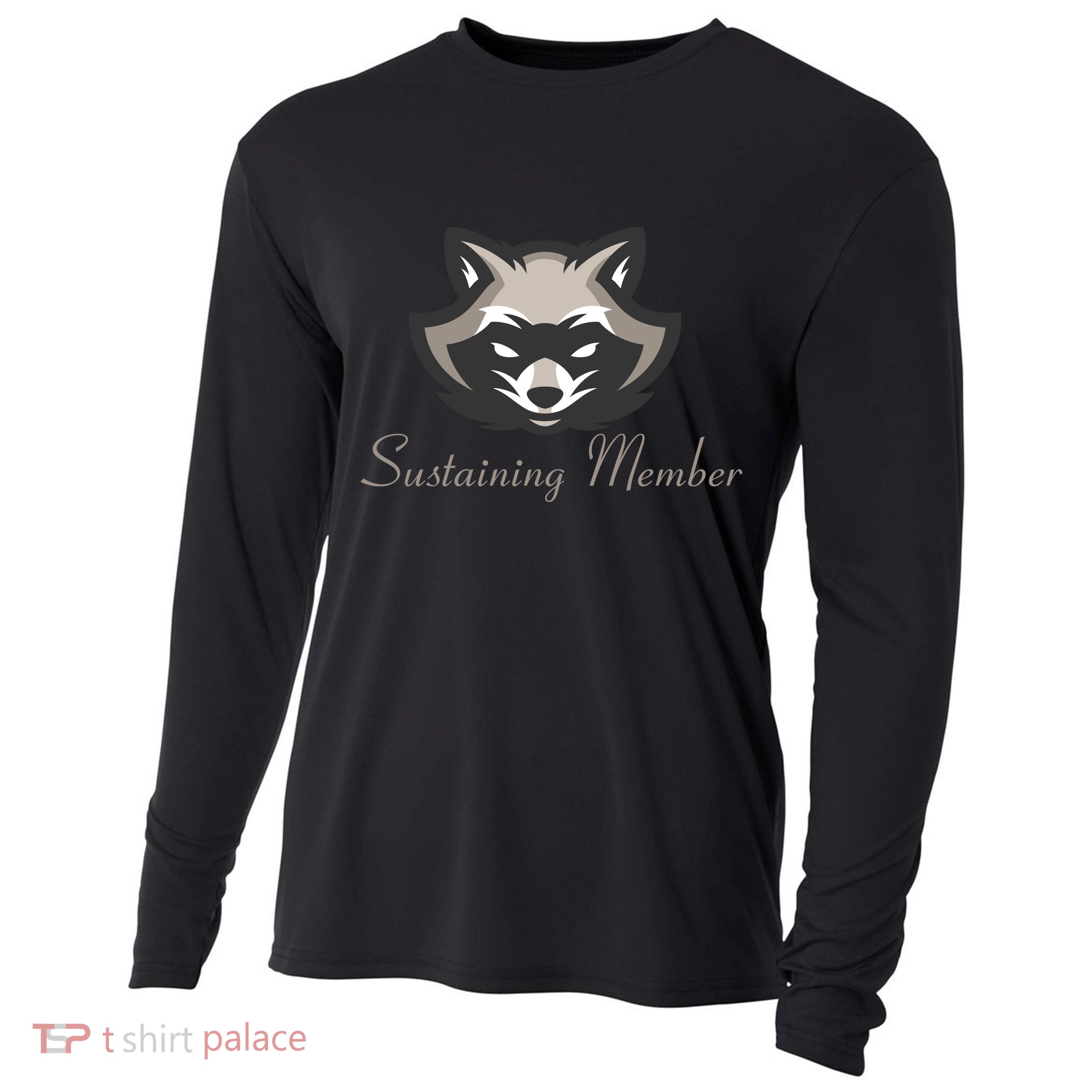 Sustaining Member Funny Raccoon Cooling Performance Long Sleeve Crew