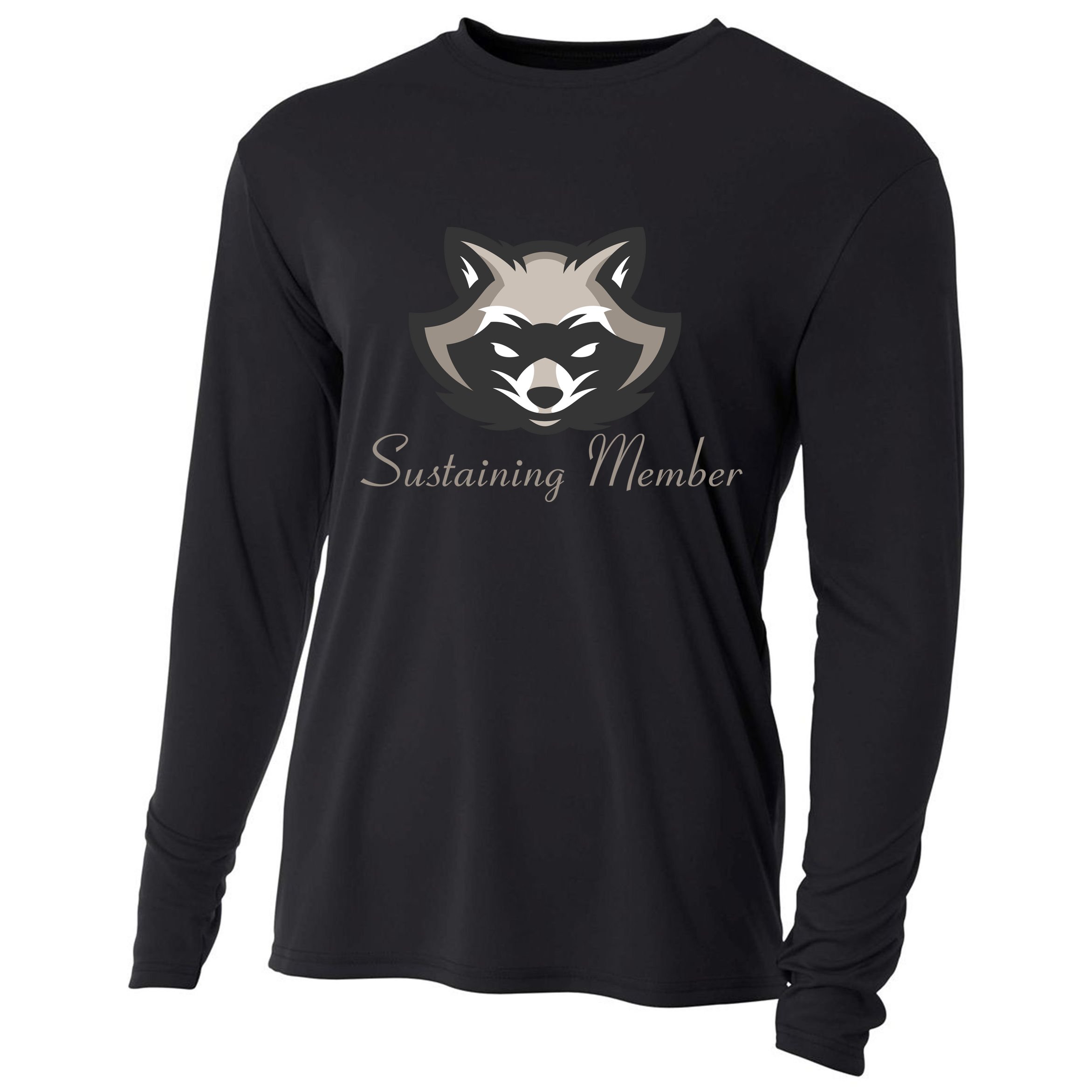 Sustaining Member Funny Raccoon Cooling Performance Long Sleeve Crew