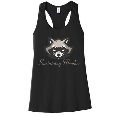 Sustaining Member Funny Raccoon Women's Racerback Tank