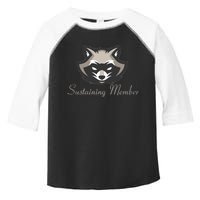 Sustaining Member Funny Raccoon Toddler Fine Jersey T-Shirt