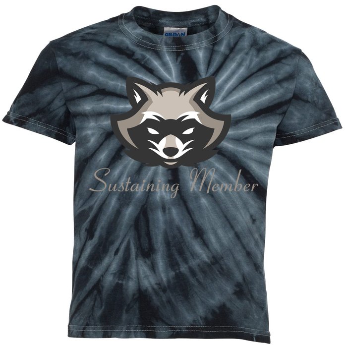 Sustaining Member Funny Raccoon Kids Tie-Dye T-Shirt