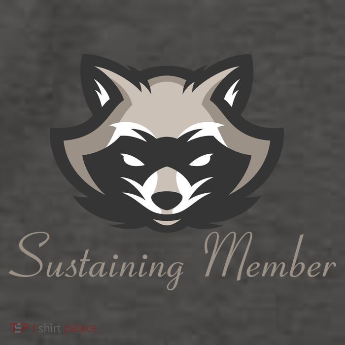 Sustaining Member Funny Raccoon Vector Backpack