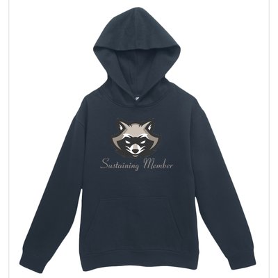 Sustaining Member Funny Raccoon Urban Pullover Hoodie