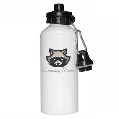 Sustaining Member Funny Raccoon Aluminum Water Bottle