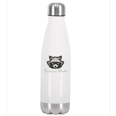 Sustaining Member Funny Raccoon Stainless Steel Insulated Water Bottle