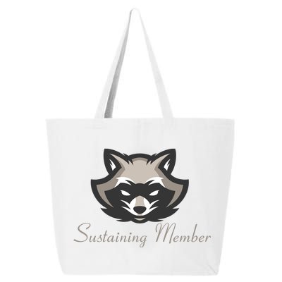 Sustaining Member Funny Raccoon 25L Jumbo Tote