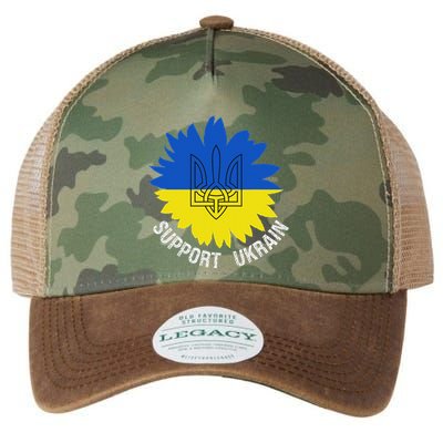 Support Ukraine Trident Cultural Pride Awareness Unity Legacy Tie Dye Trucker Hat