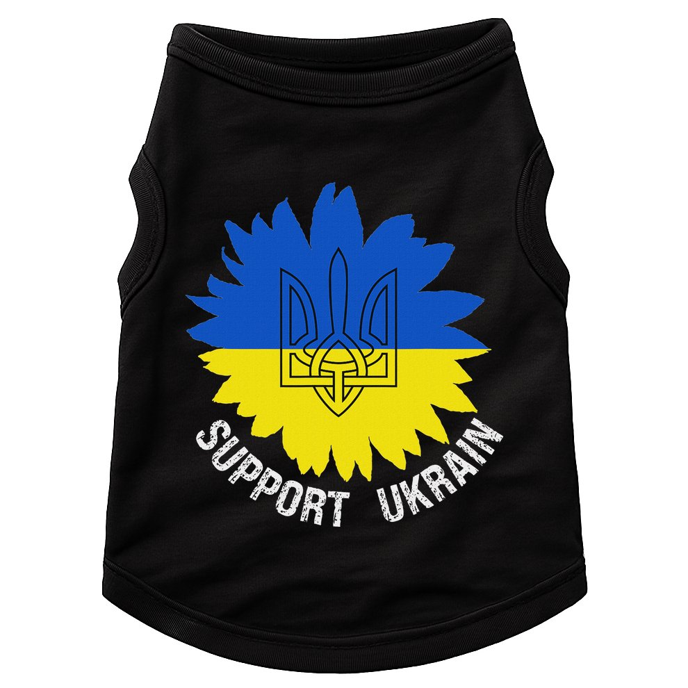 Support Ukraine Trident Cultural Pride Awareness Unity Doggie Tank