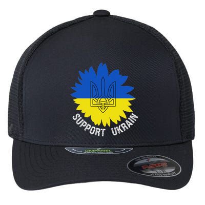 Support Ukraine Trident Cultural Pride Awareness Unity Flexfit Unipanel Trucker Cap