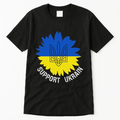 Support Ukraine Trident Cultural Pride Awareness Unity Tall T-Shirt