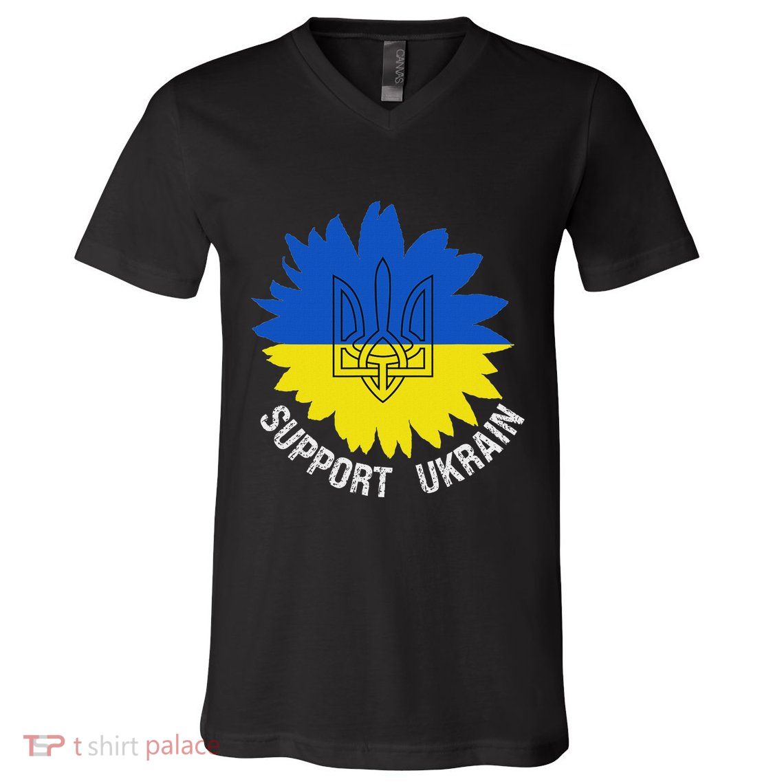 Support Ukraine Trident Cultural Pride Awareness Unity V-Neck T-Shirt