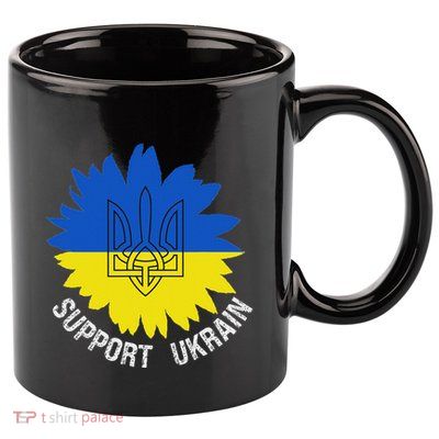 Support Ukraine Trident Cultural Pride Awareness Unity 11oz C Handle Ceramic Mug