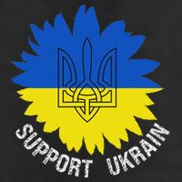 Support Ukraine Trident Cultural Pride Awareness Unity Large Microfiber Waffle Golf Towel