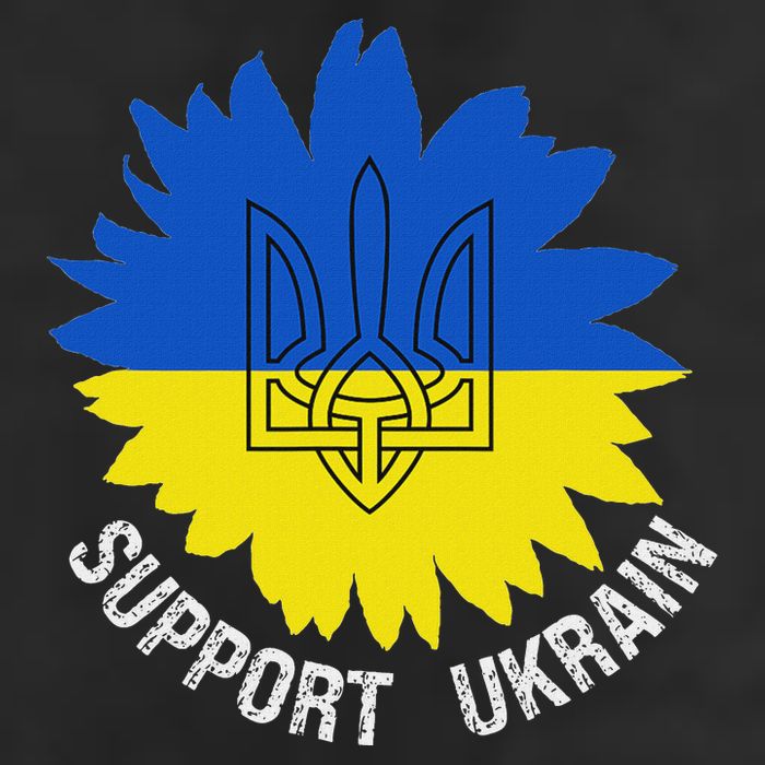Support Ukraine Trident Cultural Pride Awareness Unity Large Microfiber Waffle Golf Towel