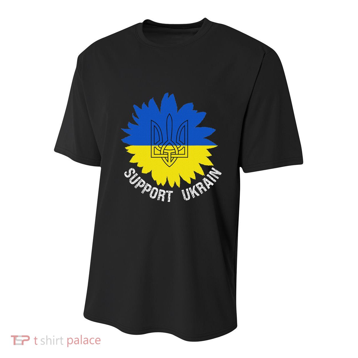 Support Ukraine Trident Cultural Pride Awareness Unity Youth Performance Sprint T-Shirt