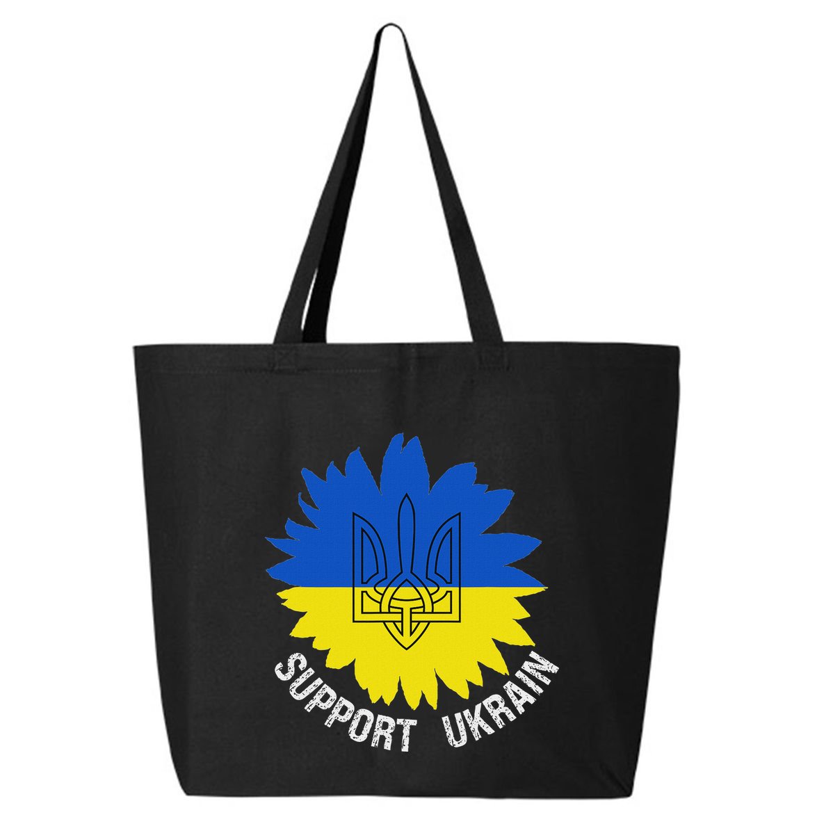 Support Ukraine Trident Cultural Pride Awareness Unity 25L Jumbo Tote