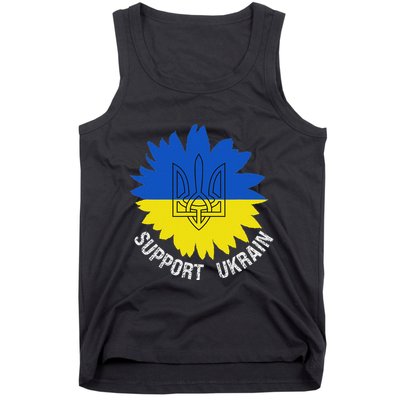 Support Ukraine Trident Cultural Pride Awareness Unity Tank Top
