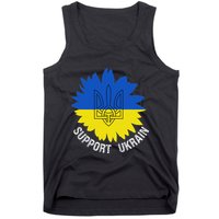 Support Ukraine Trident Cultural Pride Awareness Unity Tank Top