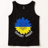 Support Ukraine Trident Cultural Pride Awareness Unity Tank Top