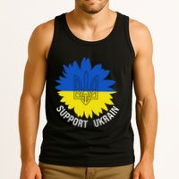 Support Ukraine Trident Cultural Pride Awareness Unity Tank Top