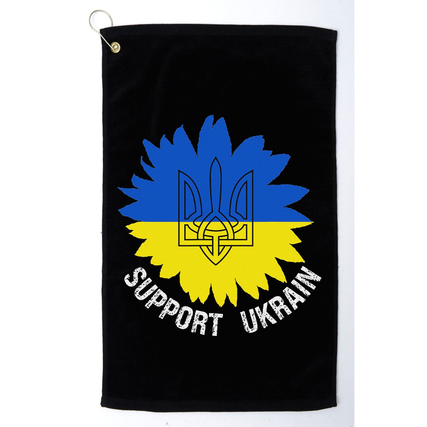 Support Ukraine Trident Cultural Pride Awareness Unity Golf Towel