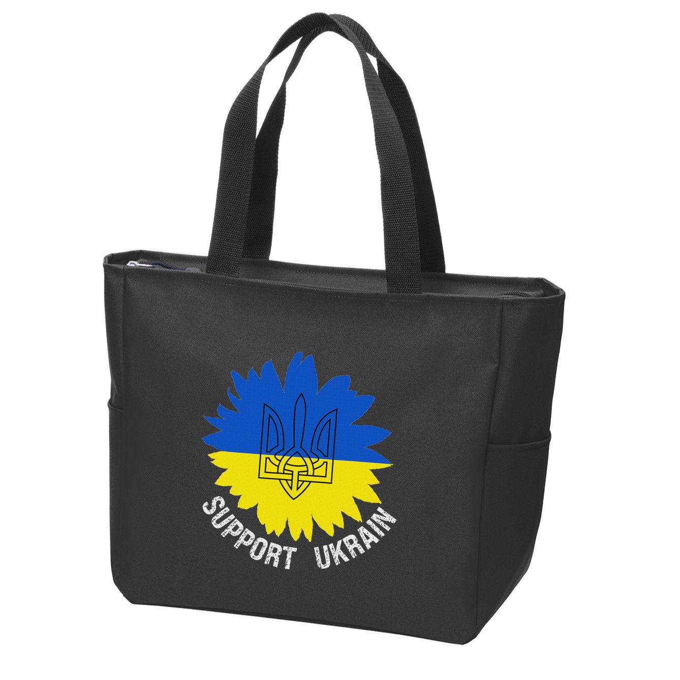 Support Ukraine Trident Cultural Pride Awareness Unity Zip Tote Bag