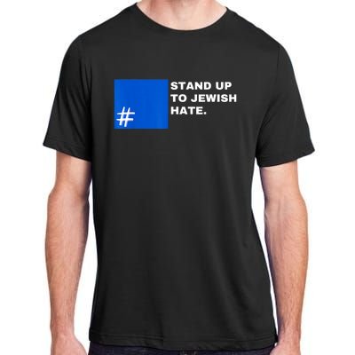 Stand Up To Jewish Hate Blue Square Support Israel Adult ChromaSoft Performance T-Shirt