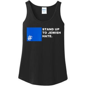 Stand Up To Jewish Hate Blue Square Support Israel Ladies Essential Tank