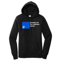 Stand Up To Jewish Hate Blue Square Support Israel Women's Pullover Hoodie