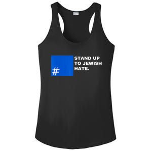 Stand Up To Jewish Hate Blue Square Support Israel Ladies PosiCharge Competitor Racerback Tank