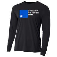 Stand Up To Jewish Hate Blue Square Support Israel Cooling Performance Long Sleeve Crew