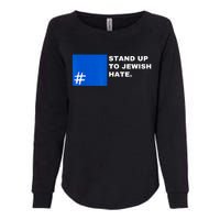 Stand Up To Jewish Hate Blue Square Support Israel Womens California Wash Sweatshirt