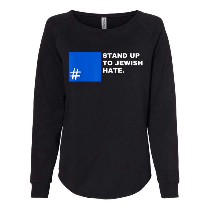 Stand Up To Jewish Hate Blue Square Support Israel Womens California Wash Sweatshirt