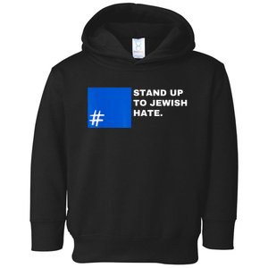 Stand Up To Jewish Hate Blue Square Support Israel Toddler Hoodie