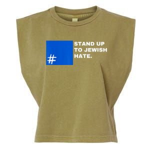 Stand Up To Jewish Hate Blue Square Support Israel Garment-Dyed Women's Muscle Tee