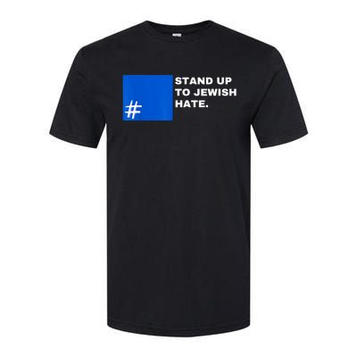 Stand Up To Jewish Hate Blue Square Support Israel Softstyle CVC T-Shirt