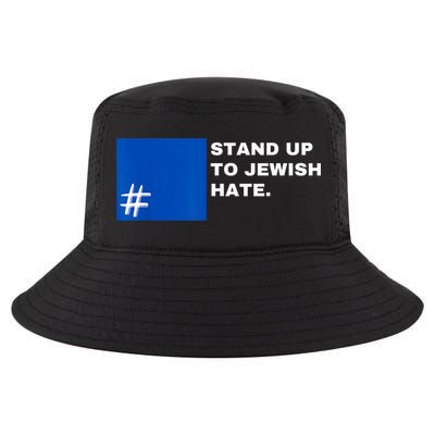 Stand Up To Jewish Hate Blue Square Support Israel Cool Comfort Performance Bucket Hat