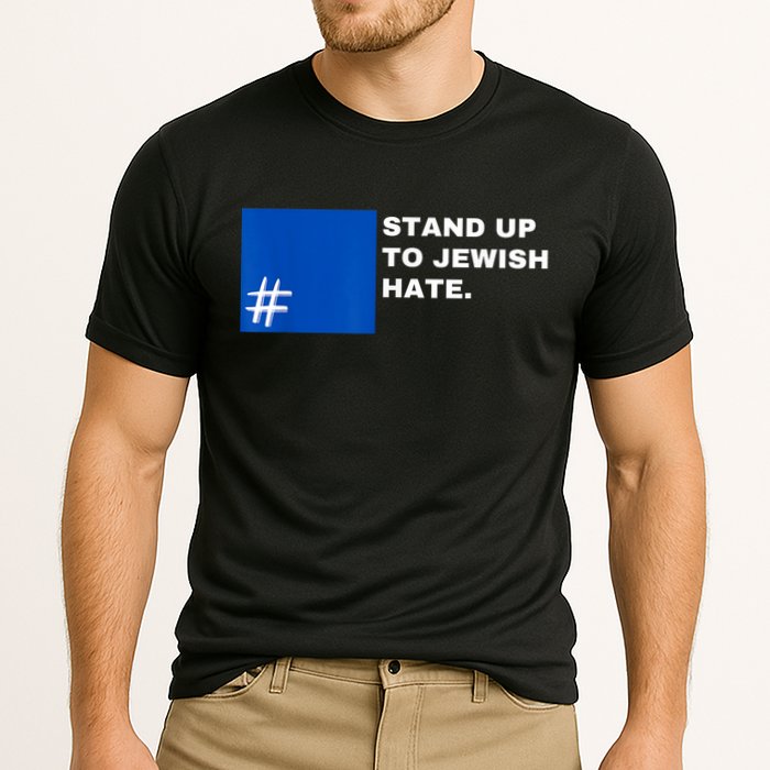 Stand Up To Jewish Hate Blue Square Support Israel Cooling Performance Crew T-Shirt