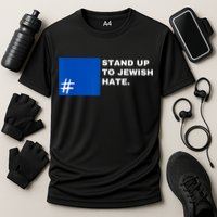 Stand Up To Jewish Hate Blue Square Support Israel Cooling Performance Crew T-Shirt