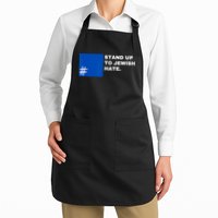 Stand Up To Jewish Hate Blue Square Support Israel Apron