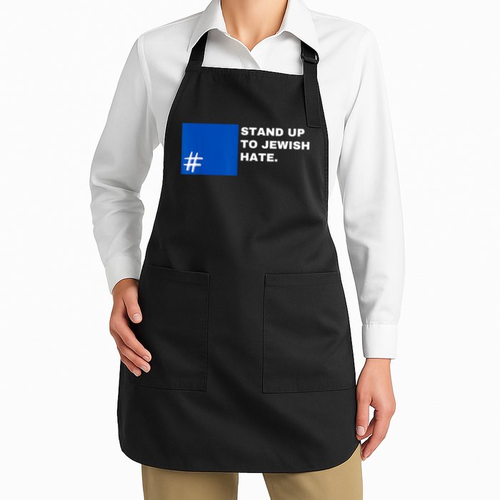 Stand Up To Jewish Hate Blue Square Support Israel Apron