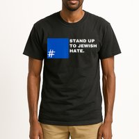 Stand Up To Jewish Hate Blue Square Support Israel Tall T-Shirt