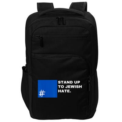 Stand Up To Jewish Hate Blue Square Support Israel Impact Tech Backpack