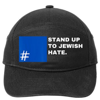 Stand Up To Jewish Hate Blue Square Support Israel 7-Panel Snapback Hat