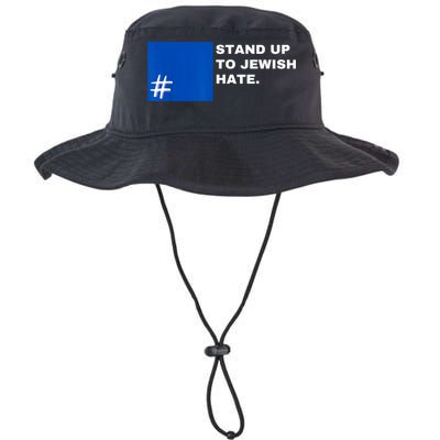 Stand Up To Jewish Hate Blue Square Support Israel Bucket Hat
