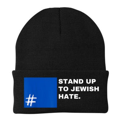 Stand Up To Jewish Hate Blue Square Support Israel Beanie