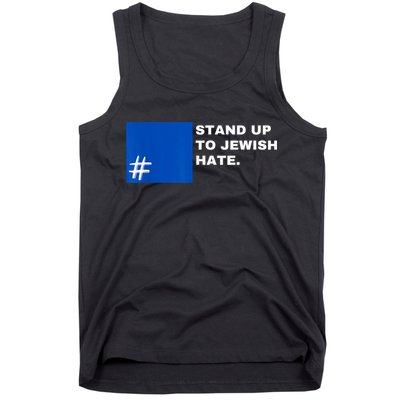 Stand Up To Jewish Hate Blue Square Support Israel Tank Top